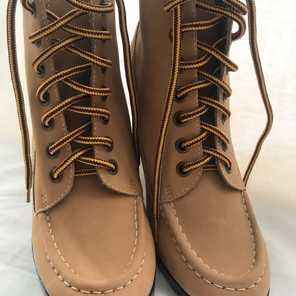 New Colin Stuart Hiking Boot Style Booties Sz 8 - Picture 2 of 8